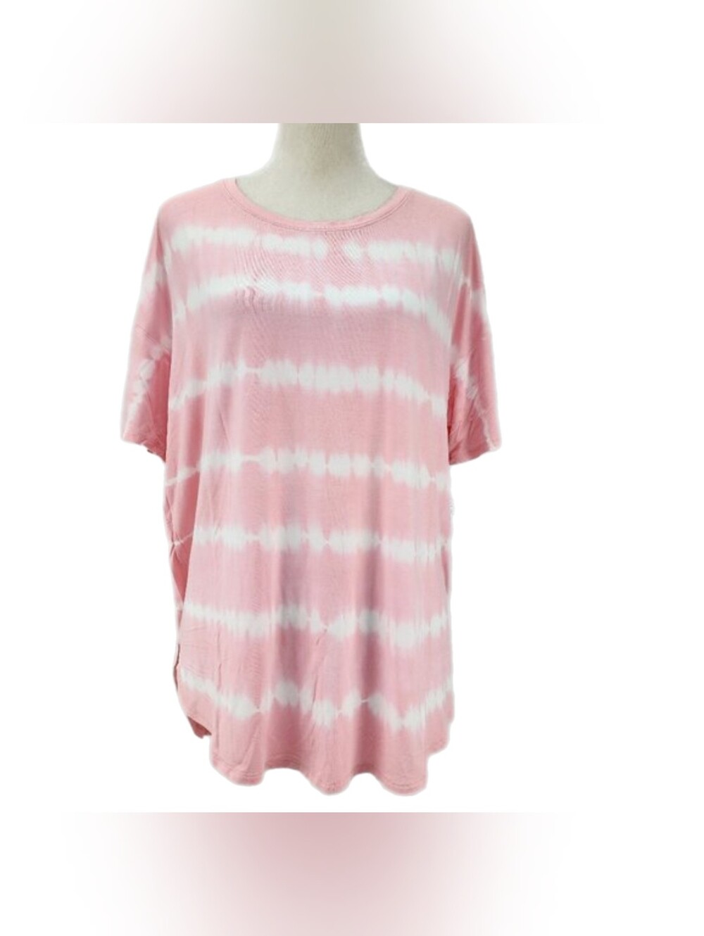 Time & Tru Pink Tie-Dye Tunic Top - Size XL (Like-New)